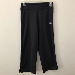Adidas Black Cropped Yoga Pants Leggings